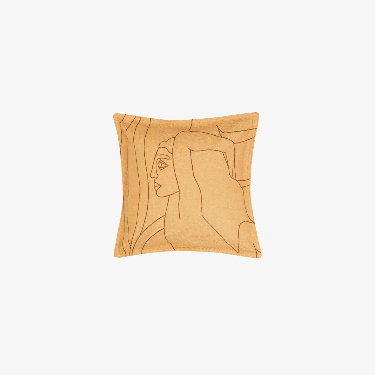 The light brown cushion