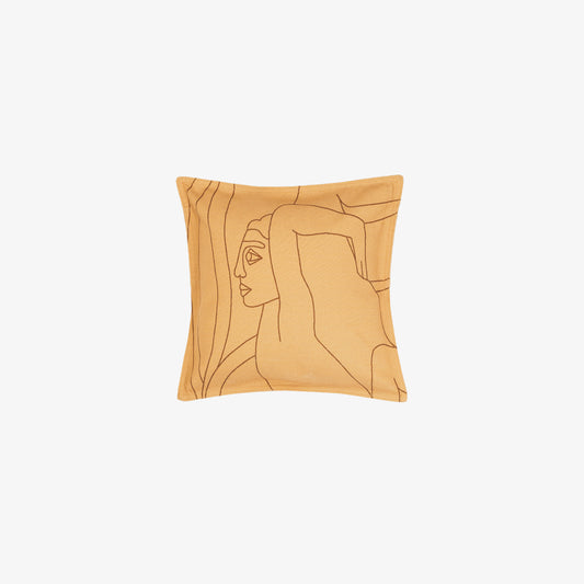coussins de créateur artistique et original Coussin carré 40x40cm imprimé en sublimation sur le devant. 100% polyester recyclé. Surpiqûres contrastées gros fil. objet de décoration design et moderne