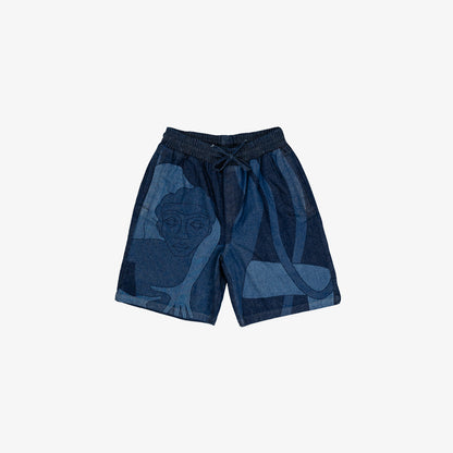 Le short indigo